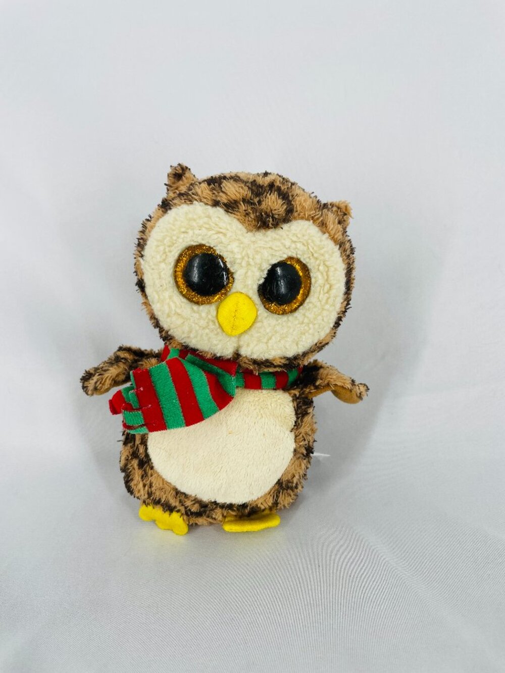 Vintage Holiday TY Beanie Boos Wise the Owl Plush